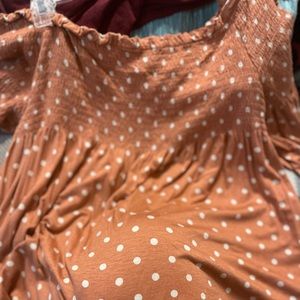 Cute orange blouse size extra large